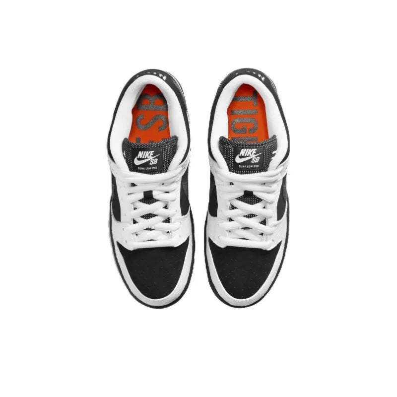 Nik_e x Tight Booth Sb Dunk Low Pro Black and White