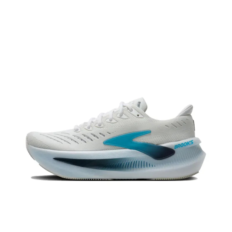 Broo_ks Glycerin Max 2 Comfortable Lightweight Training Running Shoes Men's White Blue