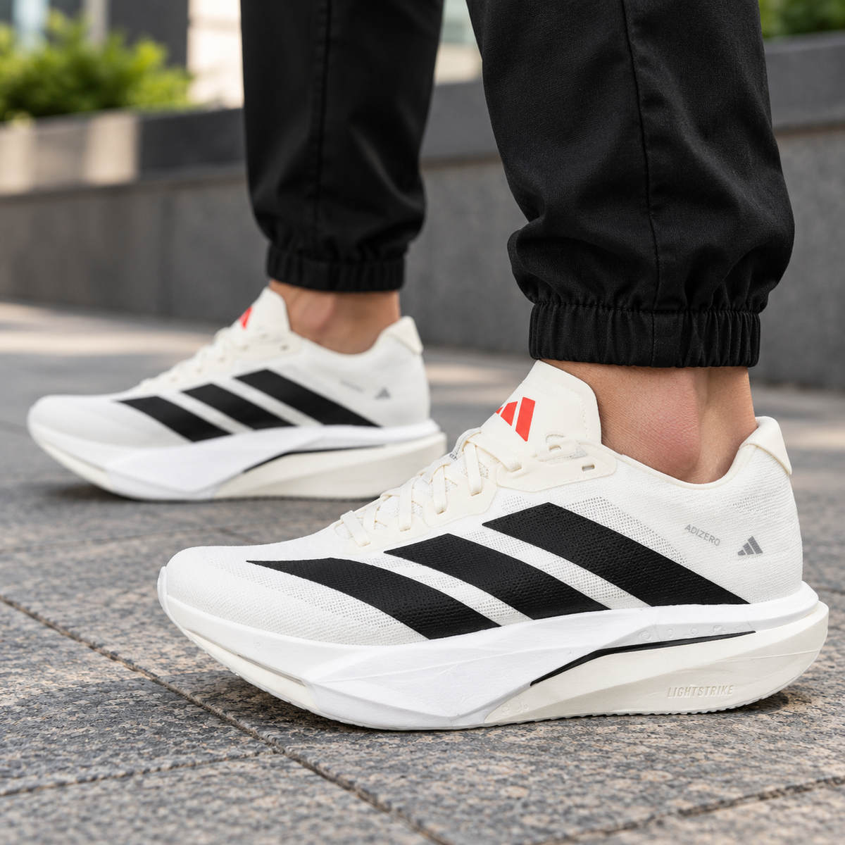 Adi_das ZYRION Pro Version Running Shoes Low-top Breeze White Unisex