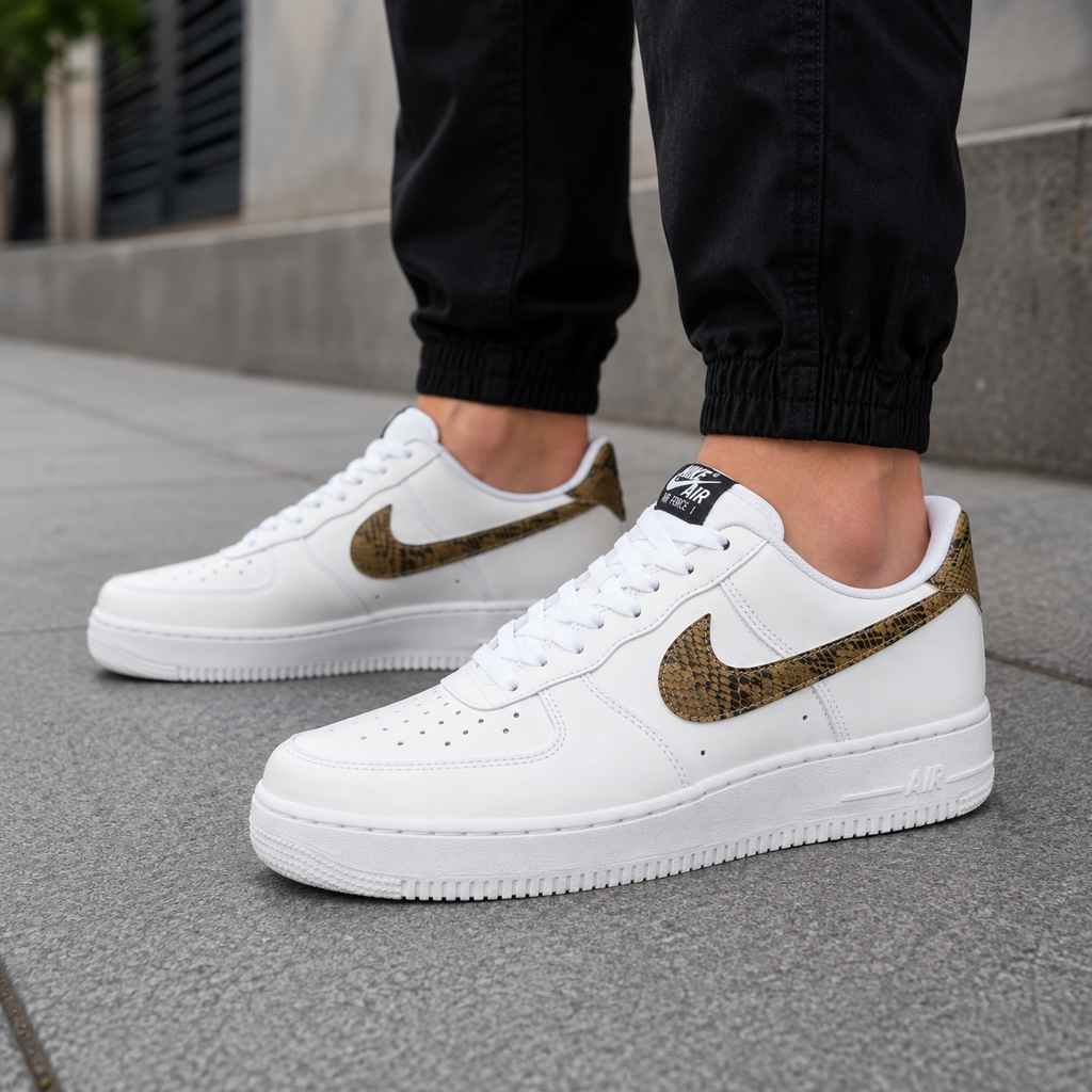 Ni_ke Air Force 1 Low Retro Premium QS Ivory Snake 2024