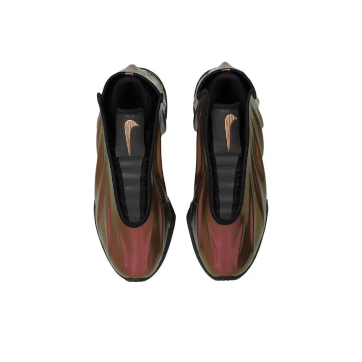 Ni_ke GT Future Basketball Shoes Metallic Bronze / Red