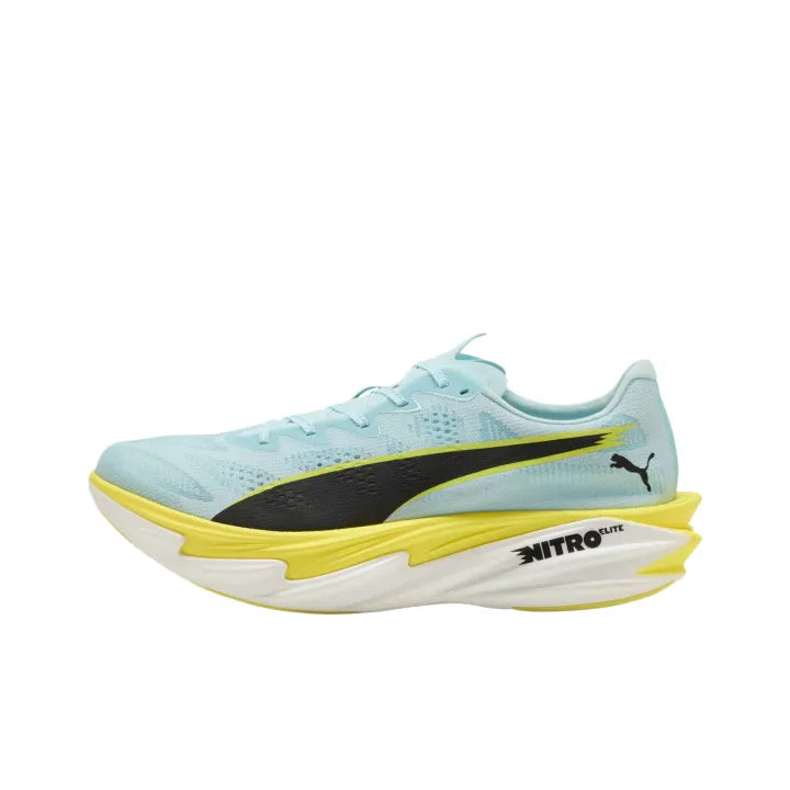 Pu_ma Deviate Nitro Elite 4 Ice Blue Yellow Running Shoes