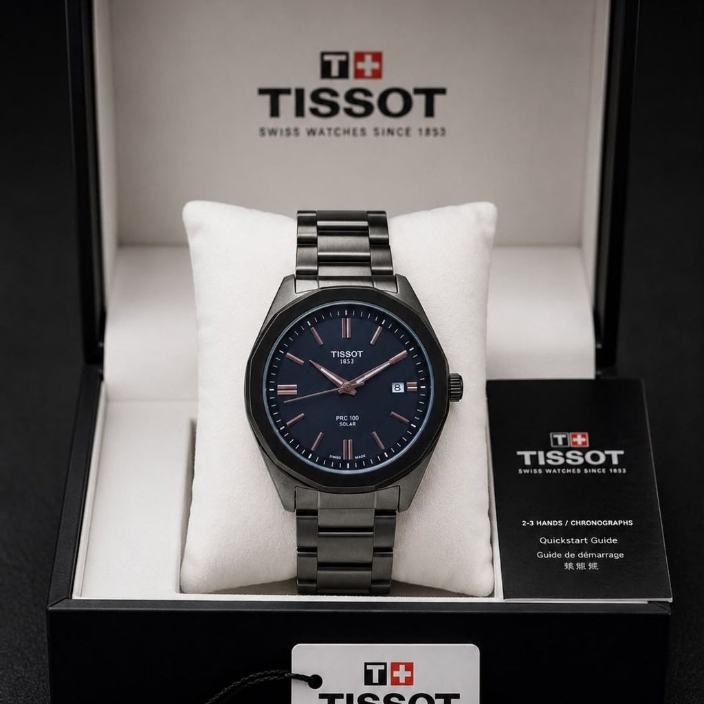 Tis_sot Men's Automatic Blue Dial Stainless Steel Watch
