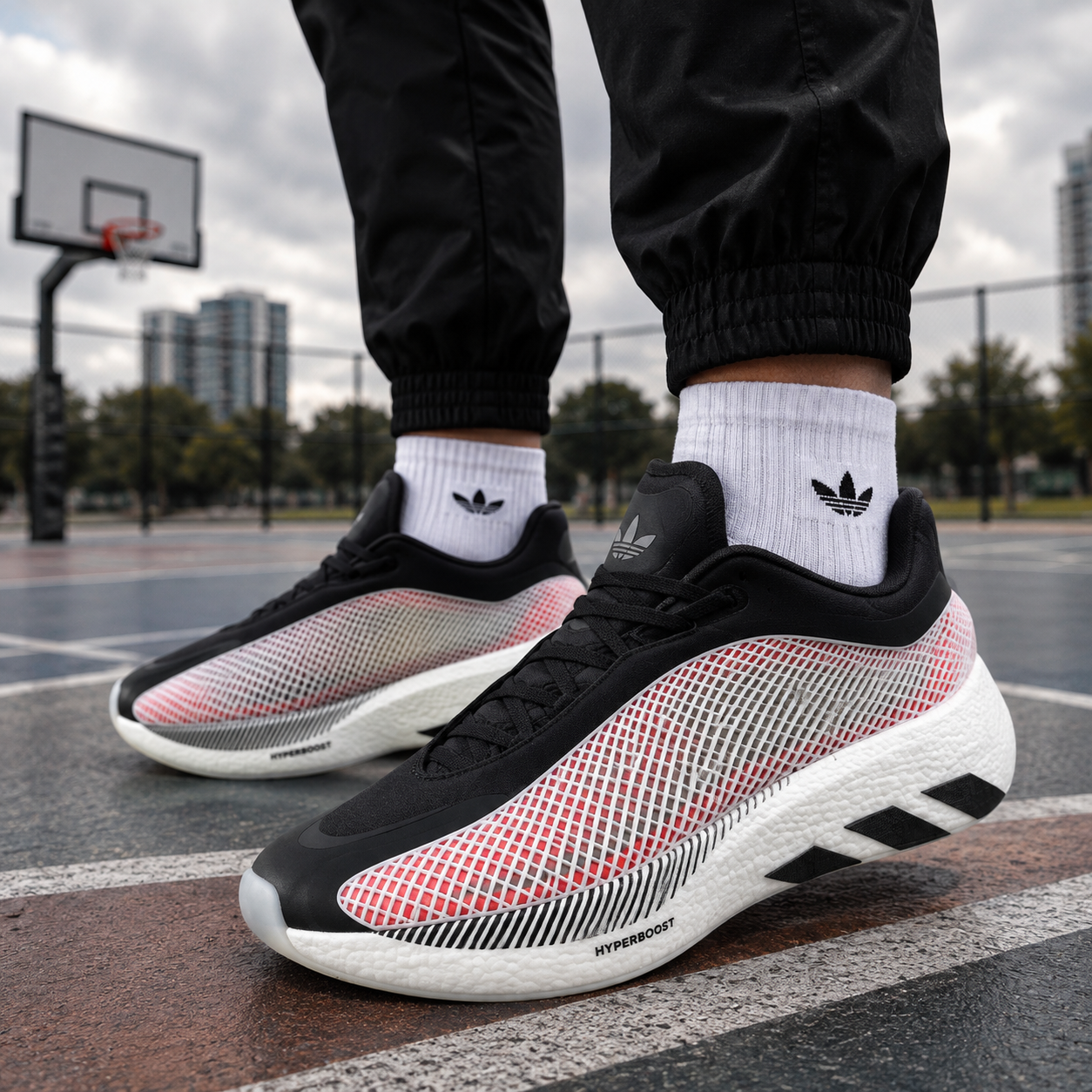 Adi_das Hyperboost EPHR White Black Running Shoes