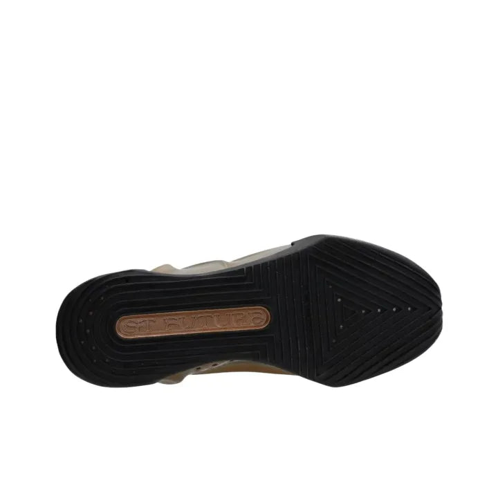 Ni_ke GT Future Basketball Shoes Metallic Bronze / Red