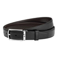 Montblanc Calfskin Leather Belt Men's Black/Brown 3cm Width