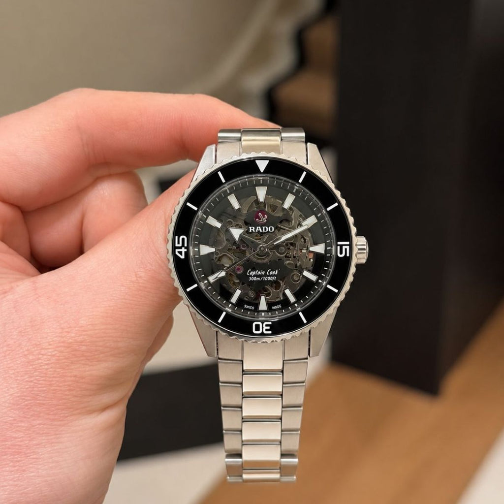 Ra_do Captain Cook Men's Automatic Skeleton Dial High-Tech Ceramic Watch