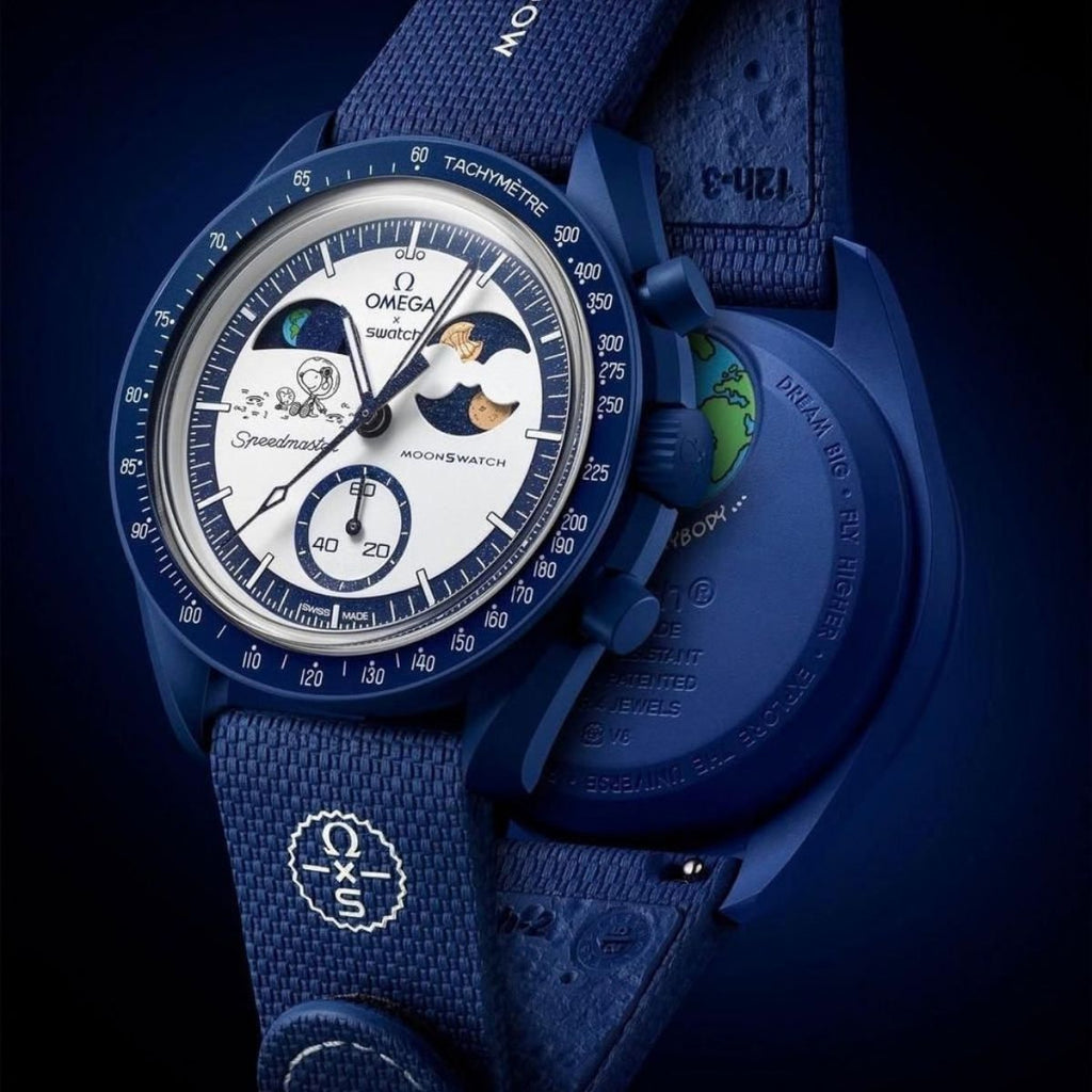 Ome_ga x Swatch MoonSwatch Mission to Moonshine Blue Chronograph Watch