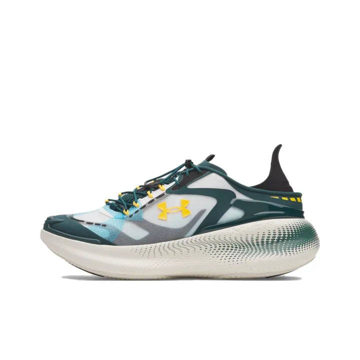 Under_Armour Ecco Breathable Casual Shoes Unisex White Green