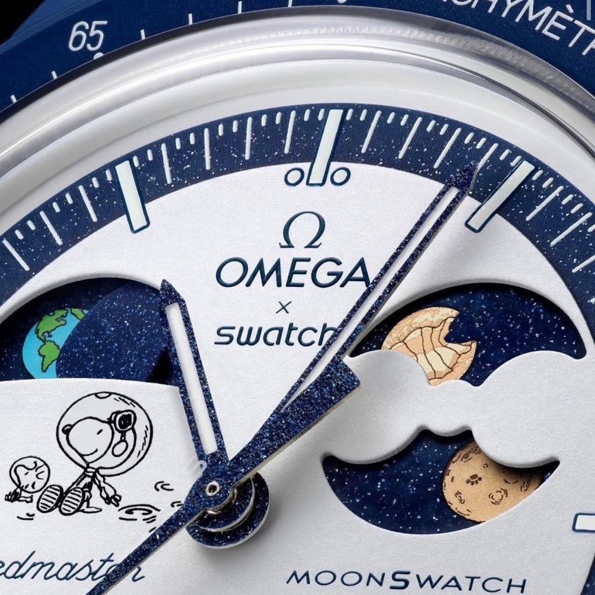 Ome_ga x Swatch MoonSwatch Mission to Moonshine Blue Chronograph Watch