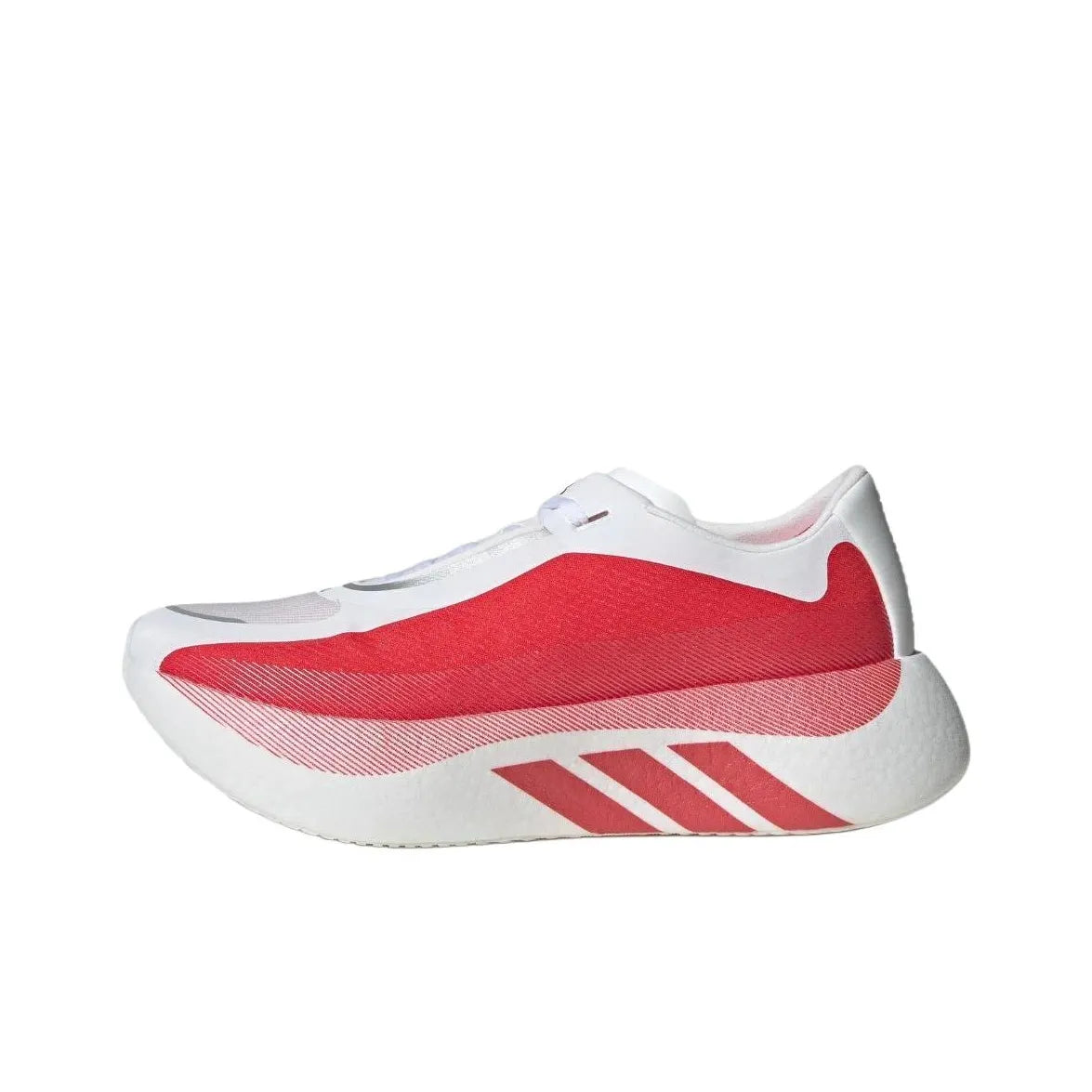 Adi_das Hyperboost Edge Abrasion-Resistant Running Shoes Women's White Red
