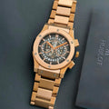 Hub_lot Big Bang Men's Full Rose Gold Chronograph Automatic-Style Watch