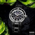 Ra_do Captain Cook Men's Automatic Black Skeleton Dial Full Ceramic Watch