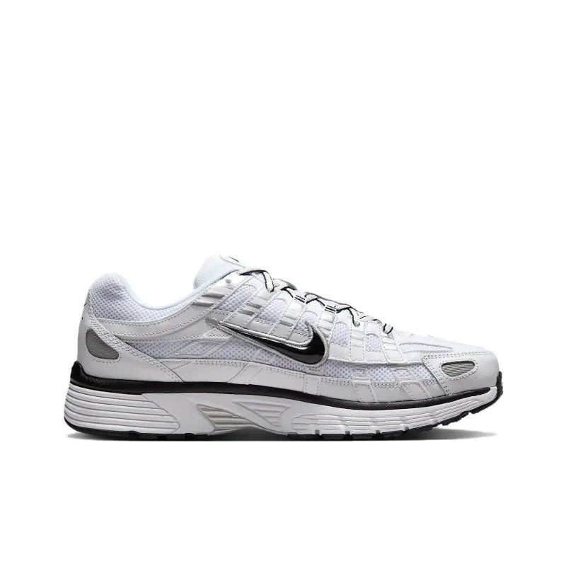 Ni_ke P-6000 White Metallic Silver
