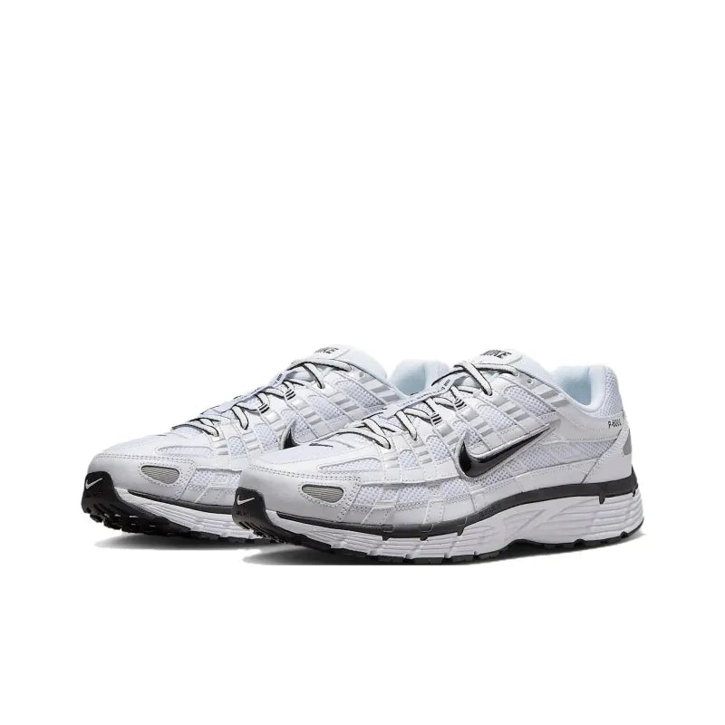 Ni_ke P-6000 White Metallic Silver