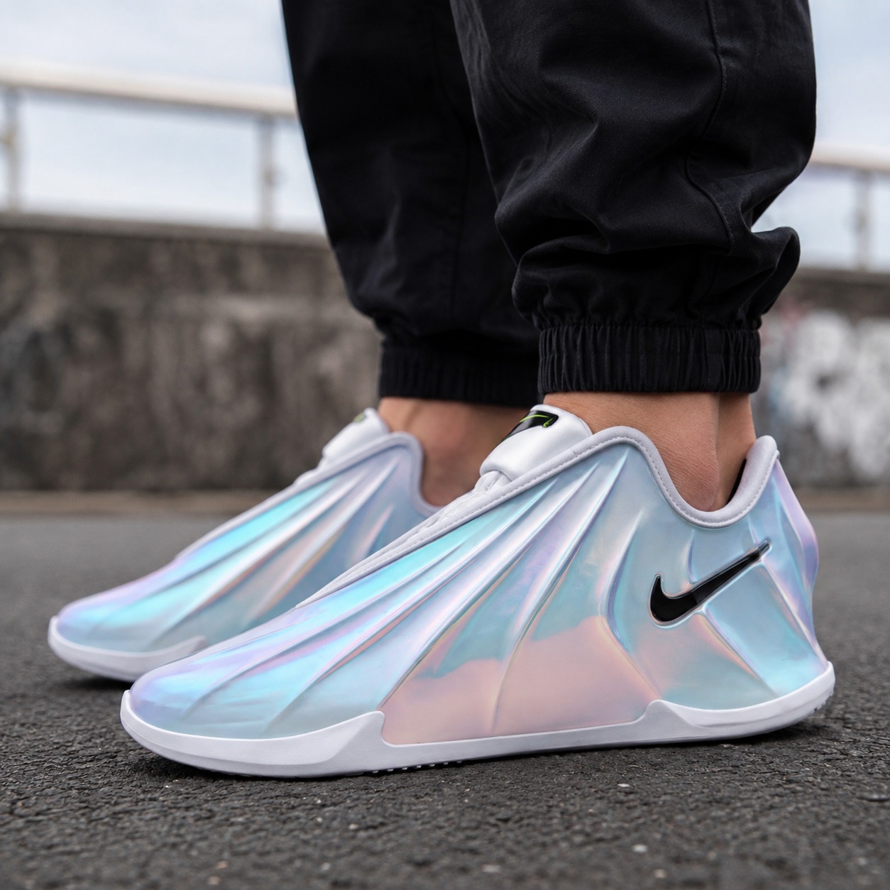 Ni_ke GT Future Basketball Shoes Silver/Blue