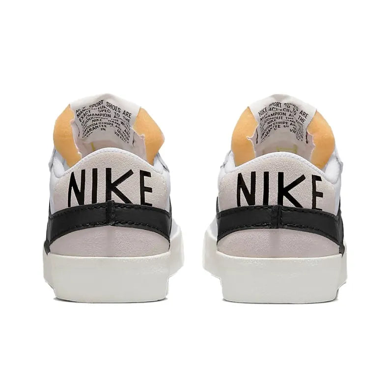 Nik_e Blazer Low-Top Skateboard White Black