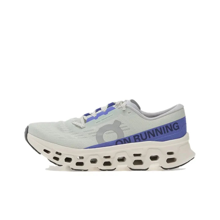 On_Cloud Monster 3 White Lavender Running Shoes