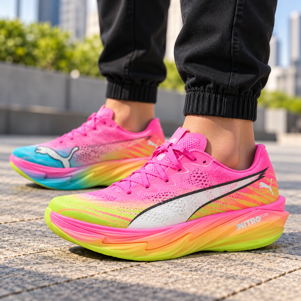 Pu_ma Diviate Nitro Elite 4 Pink / Neon Yellow / Turquoise / Orange