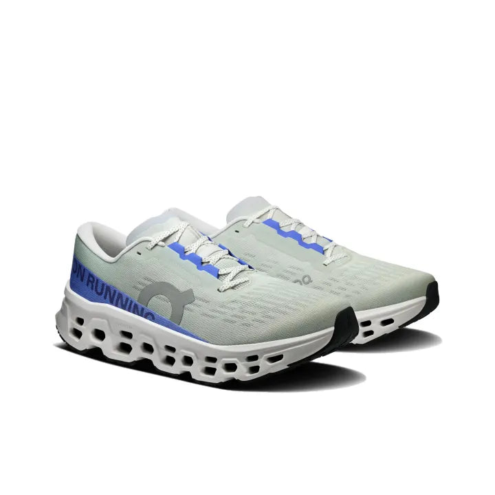 On_Cloud Monster 3 White Lavender Running Shoes