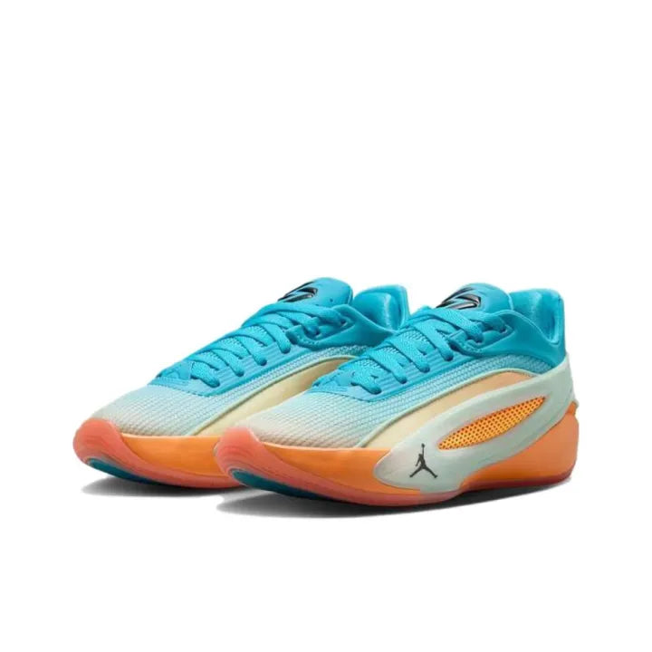 Jor_dan Luka 5 Basketball Low-Top Blue Green Orange Men's