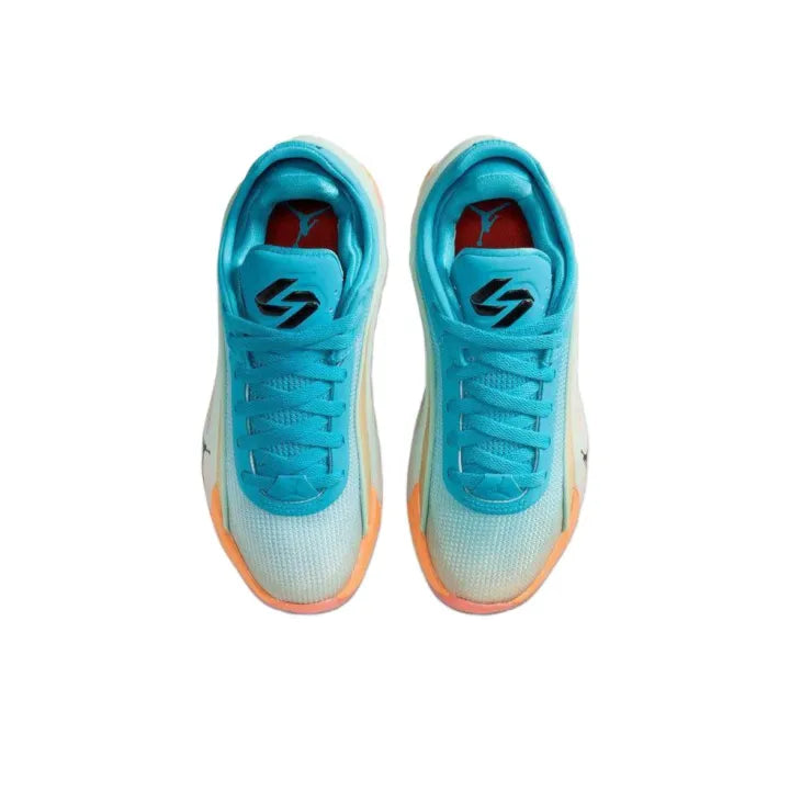Jor_dan Luka 5 Basketball Low-Top Blue Green Orange Men's