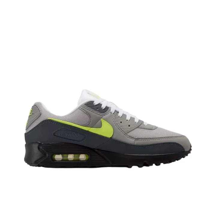 Nike Air Max 90 Men's Running Shoes Grey Yellow