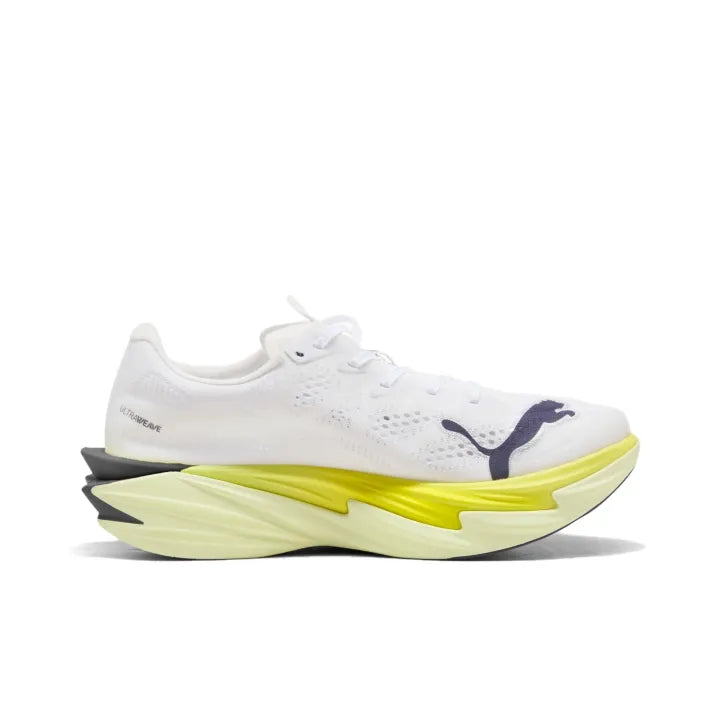 Pu_ma Deviate Nitro Elite 4 White Yellow Running Shoes