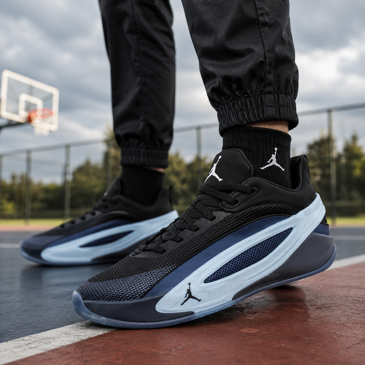 Jor_dan Luka 5 Basketball Shoes Other Black/Thunder Blue/White Men's
