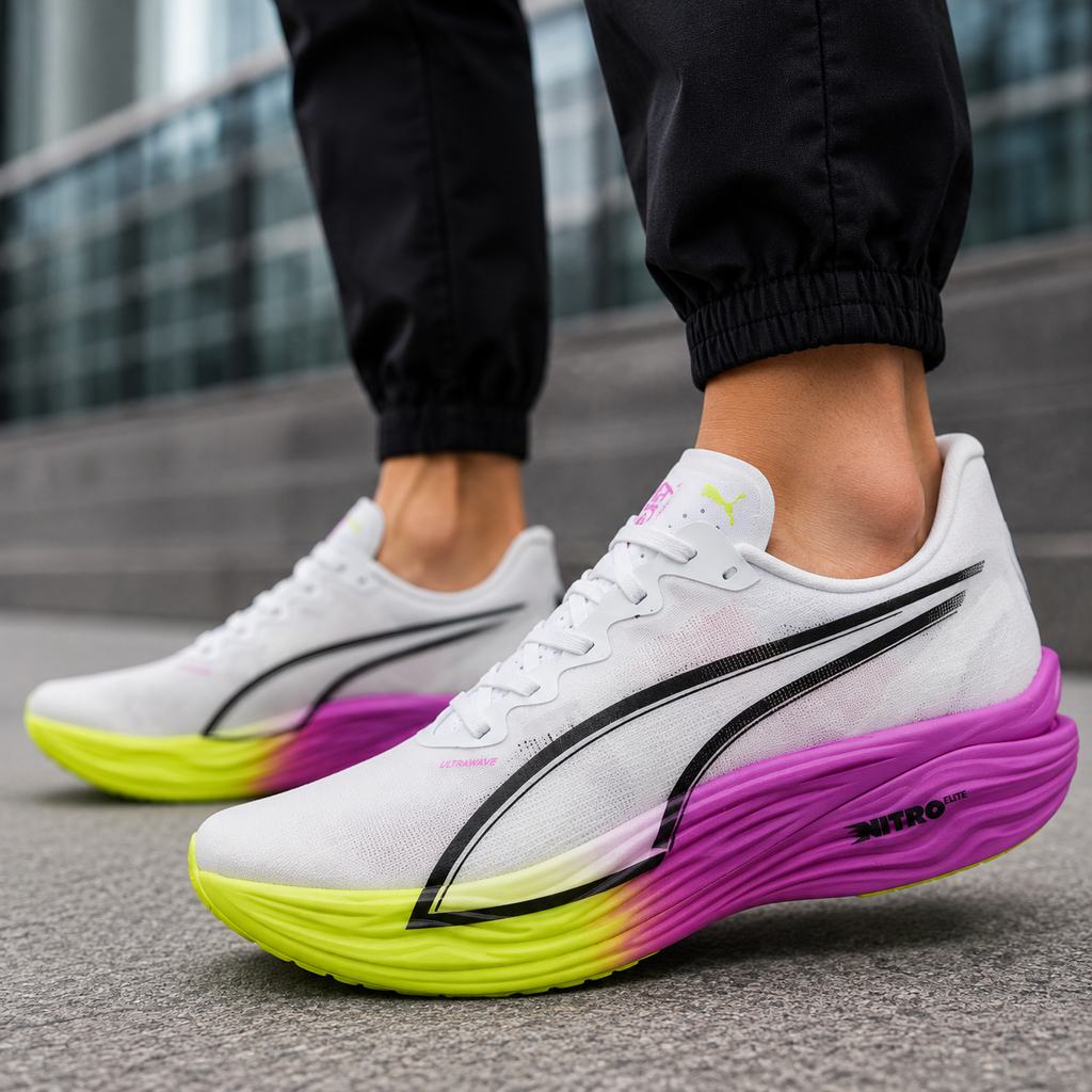 Pu_ma Diviate Nitro Elite 3 White Pure Magenta