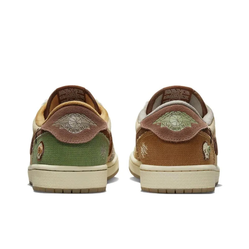Jord_an 1 x Zion Williamson Retro Low OG Flex and Oil Green