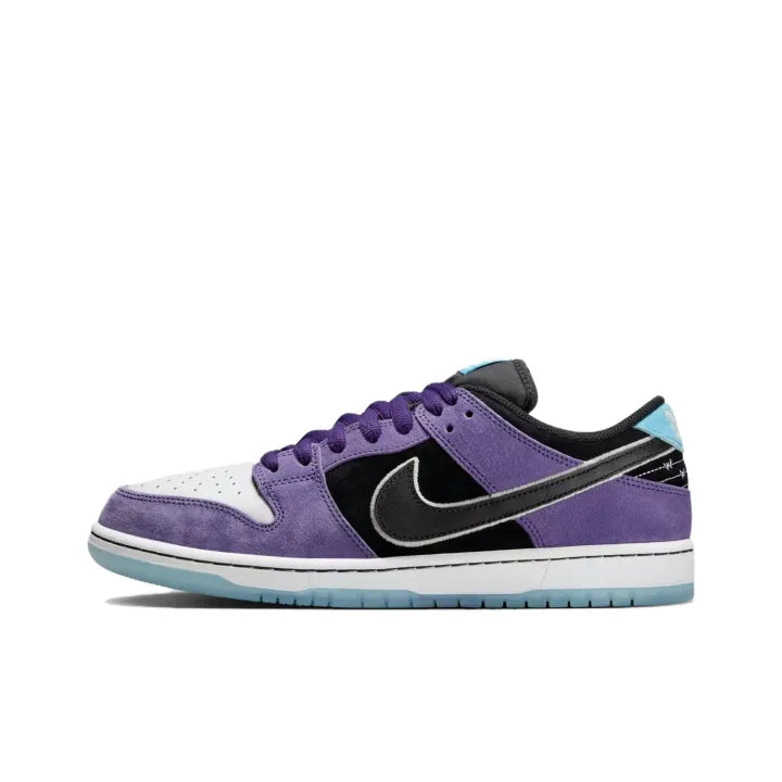 Ni_ke x Hailey Wilson SB Dunk Low Pro Black and Court Purple