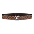 Louis Vuitton Original Calfskin Leather Belt for Men and Women, Brown, Width 4CM