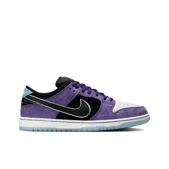 Ni_ke x Hailey Wilson SB Dunk Low Pro Black and Court Purple