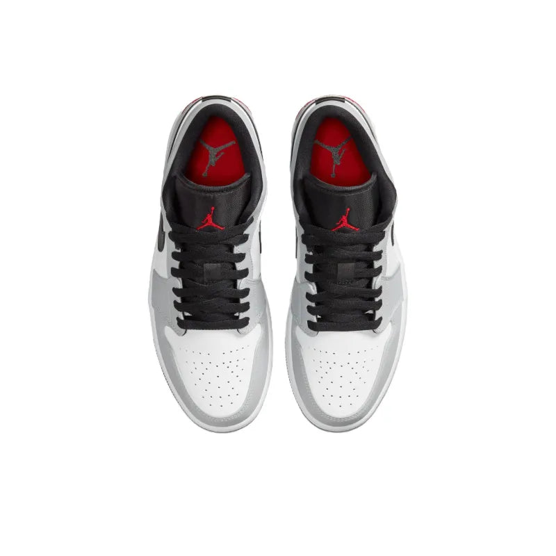 Jor_dan Air Jordan 1 Light Smoke Grey Low-Top Vintage Basketball Shoes Unisex Smoke Grey