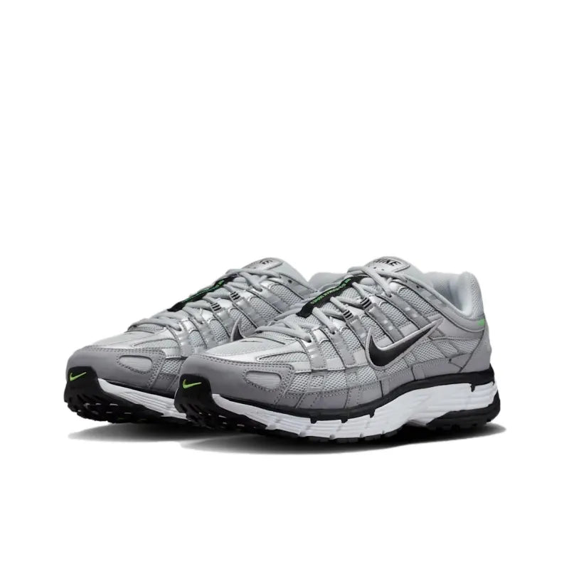 Ni_ke P 6000 Breathable Casual Running Shoes Unisex Grey