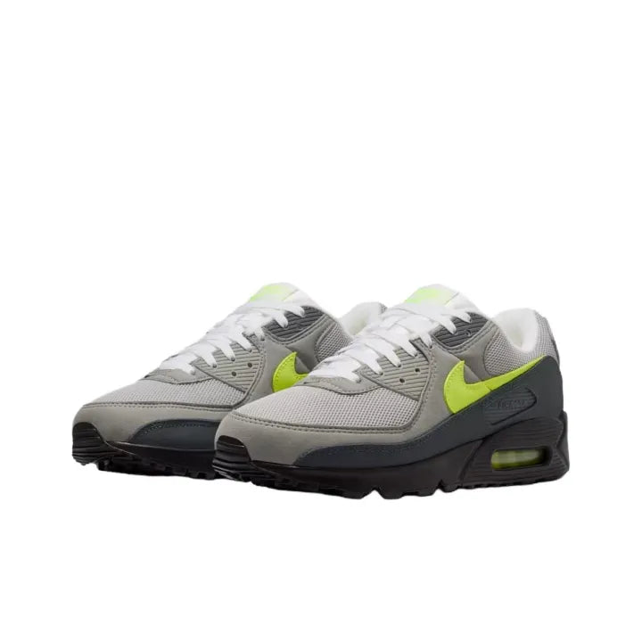 Nike Air Max 90 Men's Running Shoes Grey Yellow