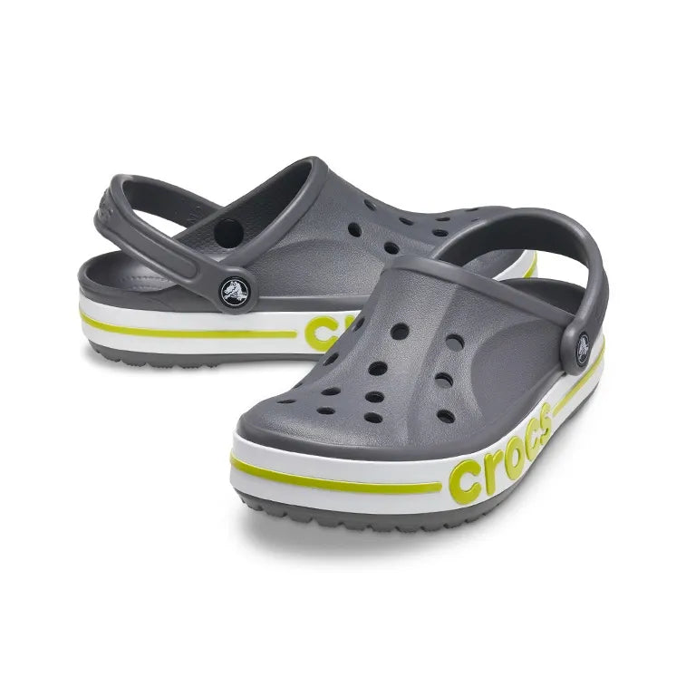 Cr_ocs Bayaband Clogs Slate Grey Lime Punch