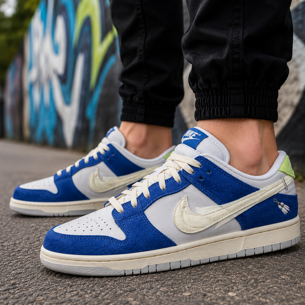 Ni_ke x Fly Streetwear SB Dunk Low Pro Gardenia