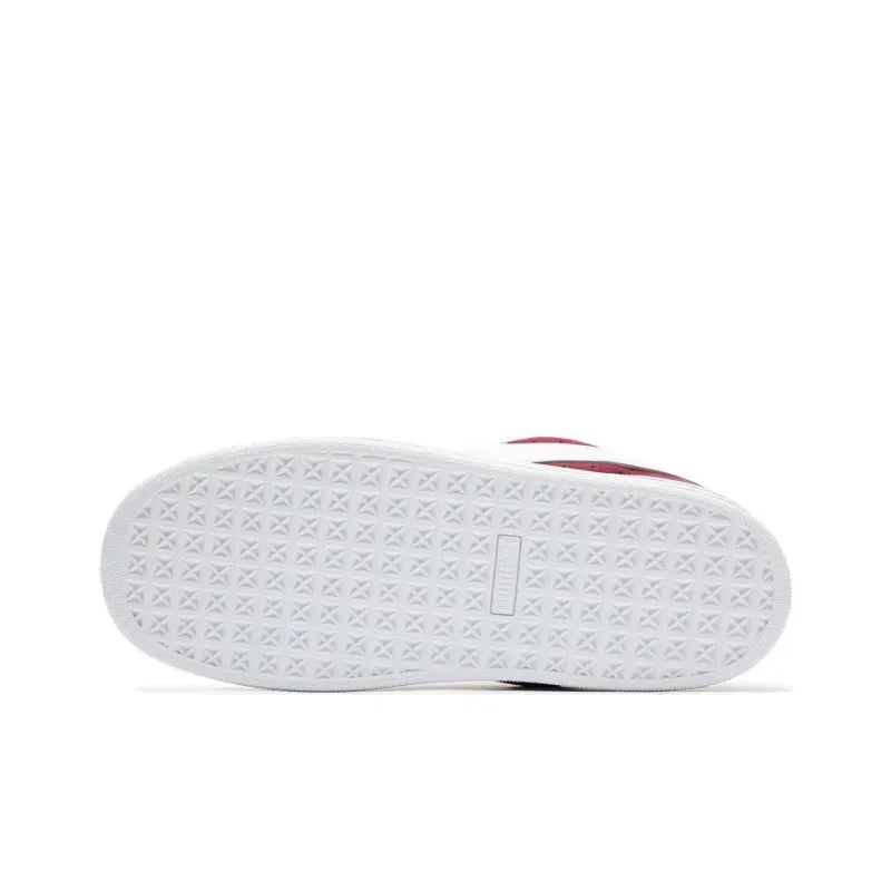 Pu_ma Suede XL Abrasion-Resistant Low-Top Red and White