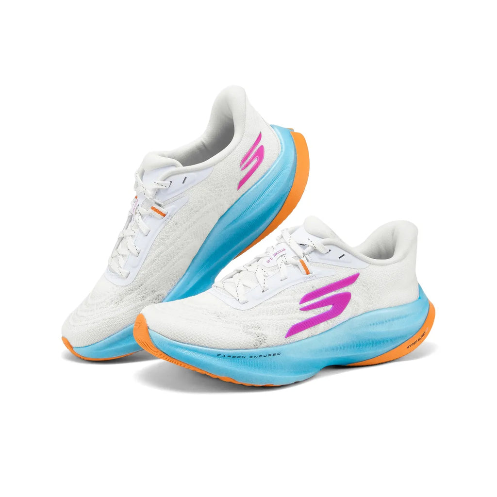 Ske_chers SKX Aero Spark White Running Shoes
