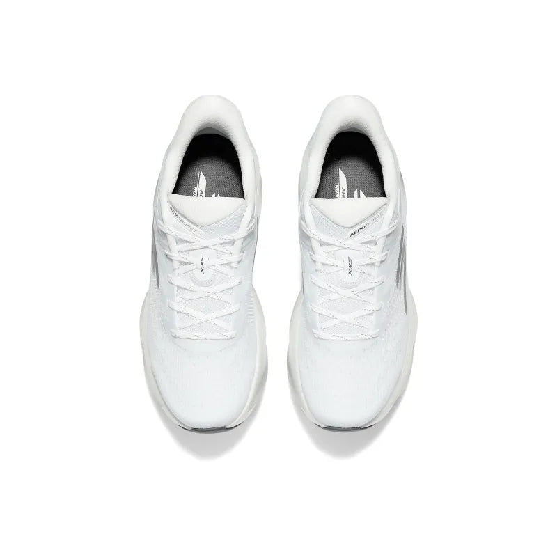Ske_chers SKX Aero Burst Running Shoes (White/Silver) for Men