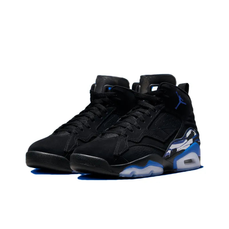 Jor_dan MVP 678 Breathable Mid-Top Vintage Basketball Shoes for Men, Black