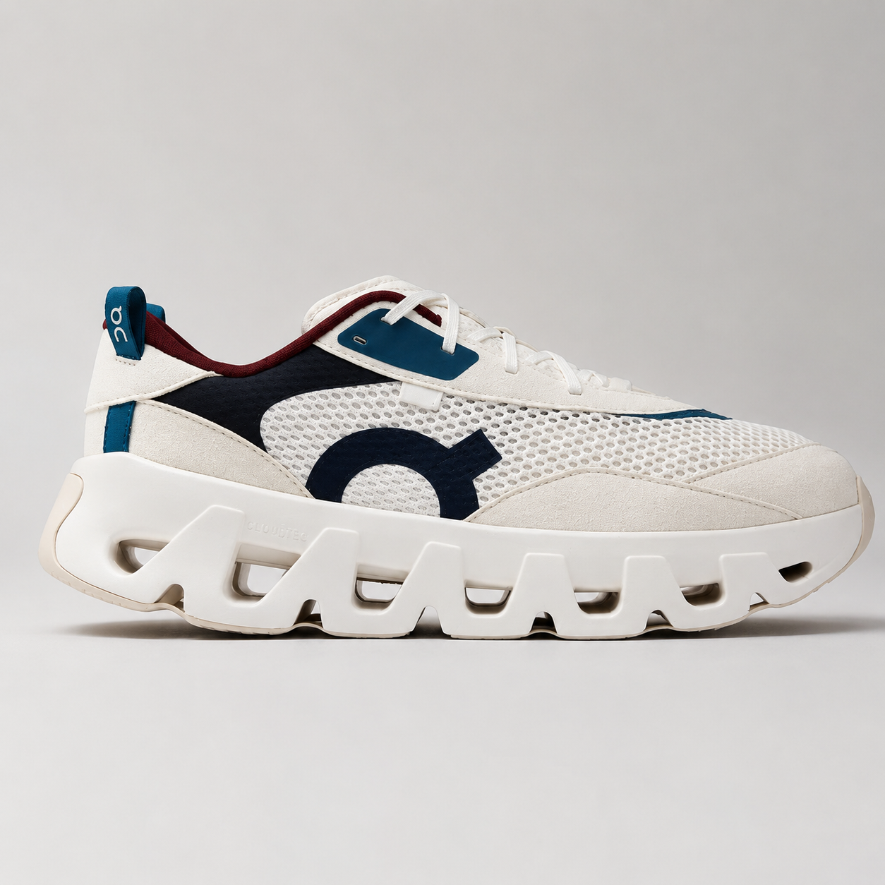 On Cloudmonster White Navy Running Shoes
