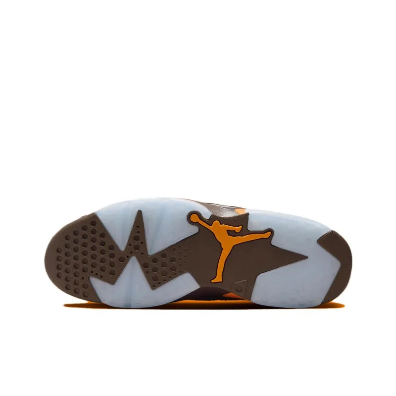 Jor_dan MVP 678 Anti-Slip + Abrasion-Resistant High-Top Vintage Basketball Shoes Men's Brown