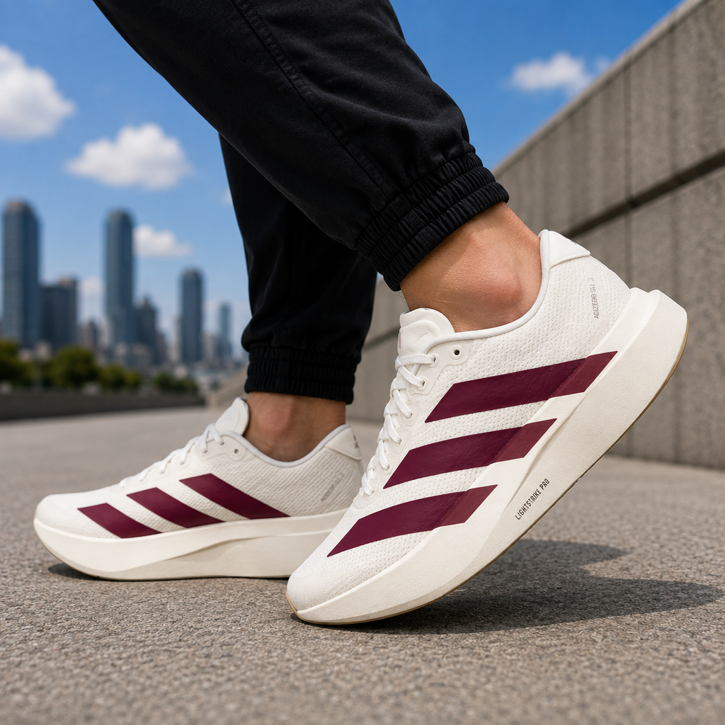 Ad_idas Adizero Evo SL White/Burgundy