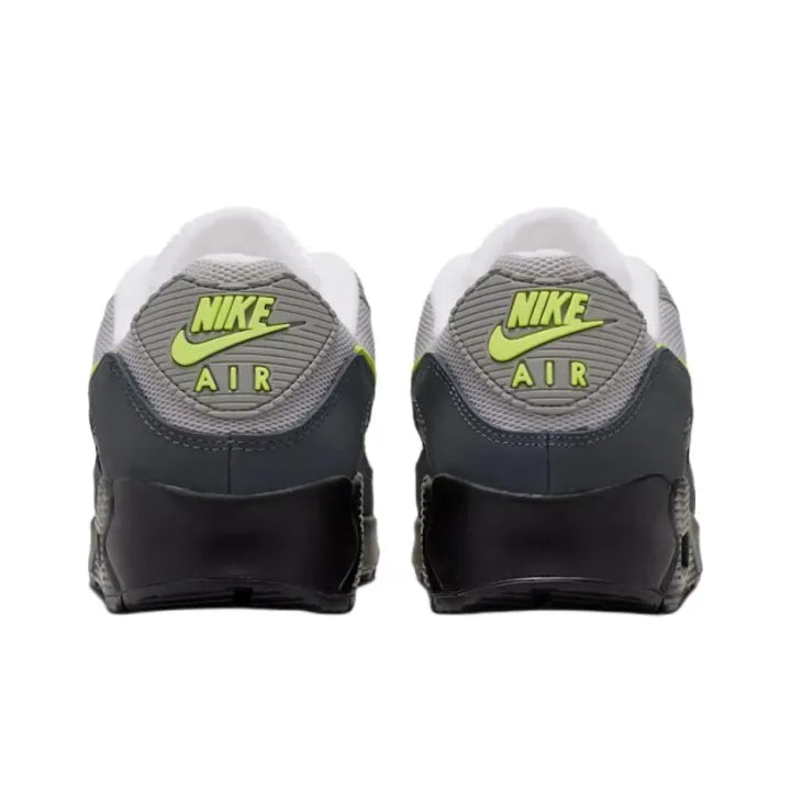 Nike Air Max 90 Men's Running Shoes Grey Yellow