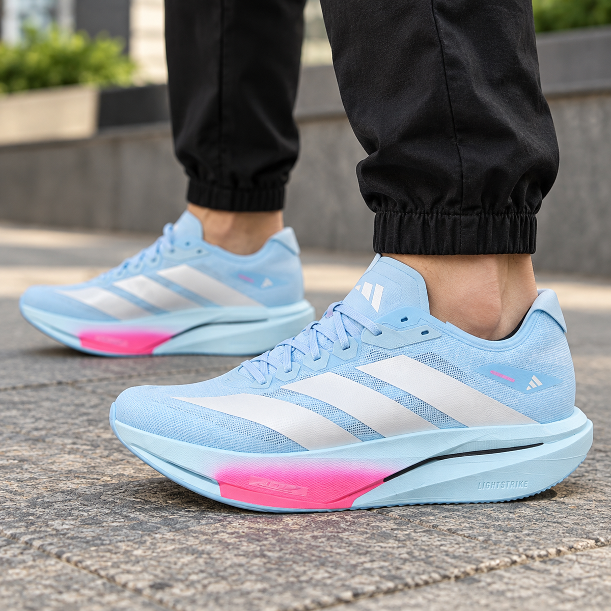 Adi_das ZYRION Pro Version Running Shoes Low-Top Leisure Wind Blue Unisex