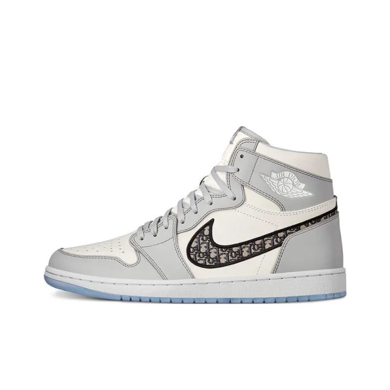Di_or x Air Jord_an 1 High Og 'White Wolf Grey' High-Top