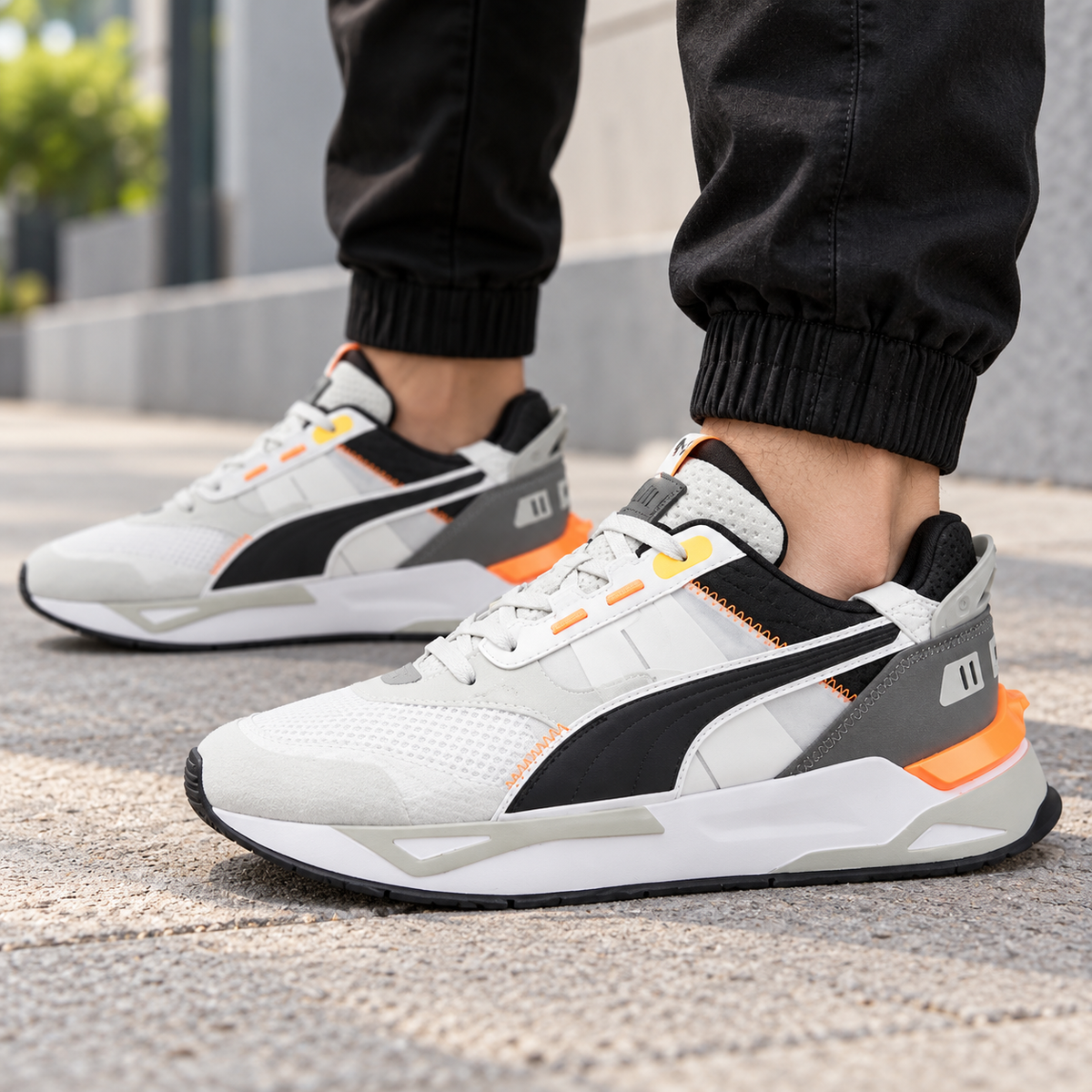 Pu_ma Mirage Sports Casual Shoes Unisex Textile Leather Mesh Low-top